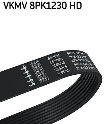 Courroie trapézoïdale à nervures SKF ref. VKMV 8PK1230 HD